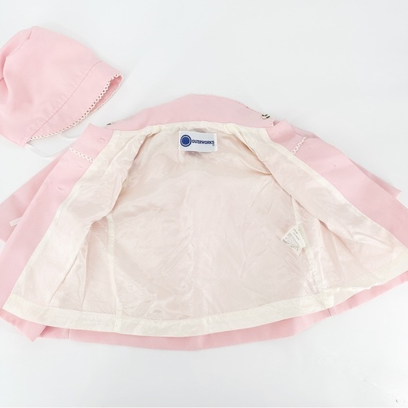 Vintage 70s/80s Toddler Girl Pink Spring Jacket by Outerworks Size 18 Months - Picture 7 of 7